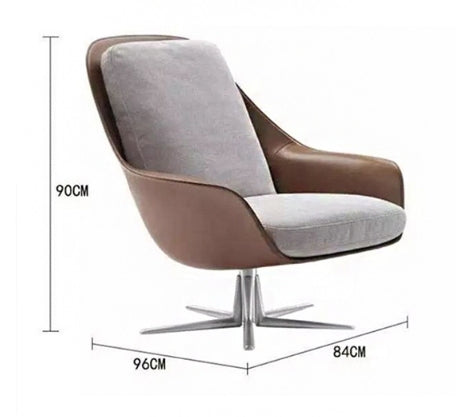 Herton Velvet Swivel Lounge Chair and Ottoman