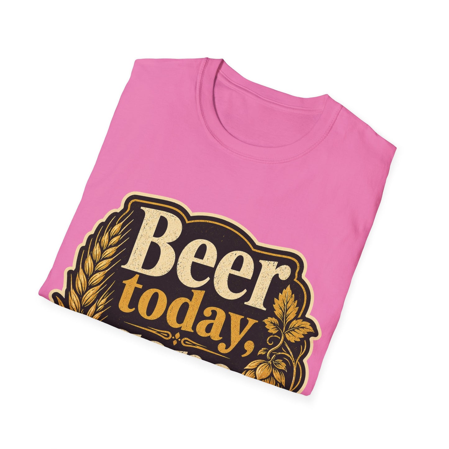 "Beer Today Gone Tomorrow "T-Shirt for Beer Lovers Vintage Brewery Design Unisex Tee