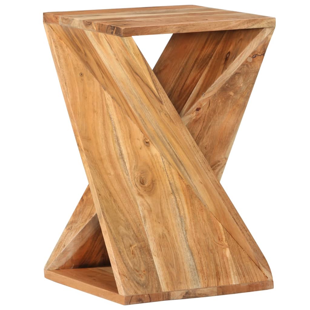 Rustic Acacia Side Table | Solid Wood