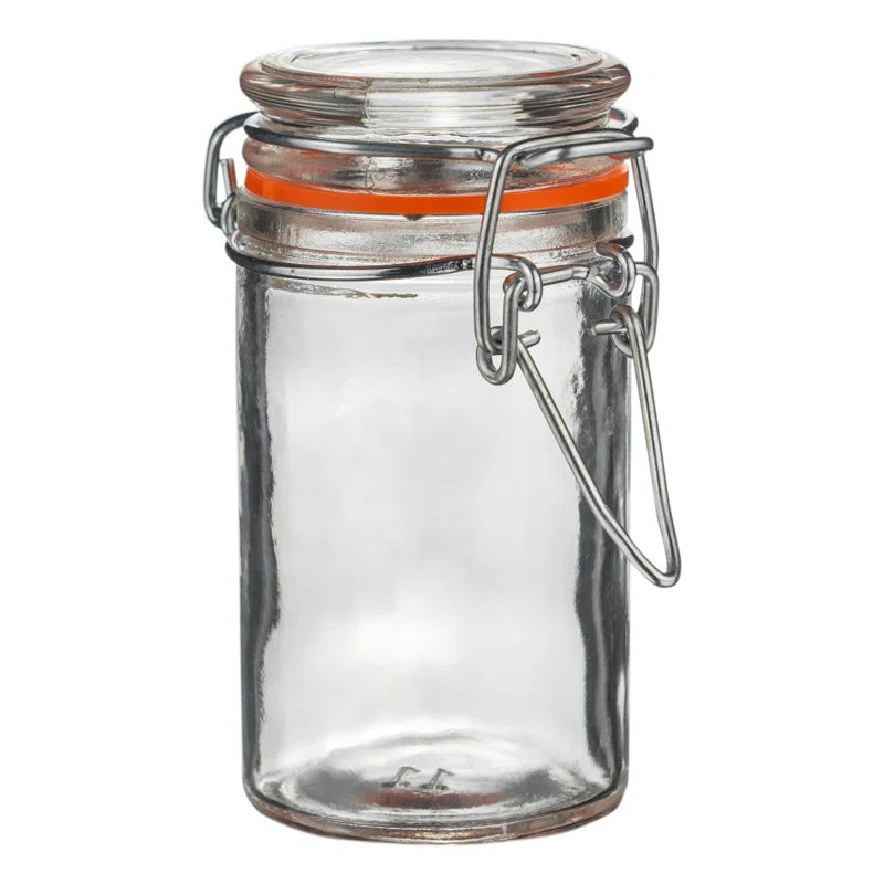 Argon Tableware - Glass Storage Jars with Labels - 70ml Sealed