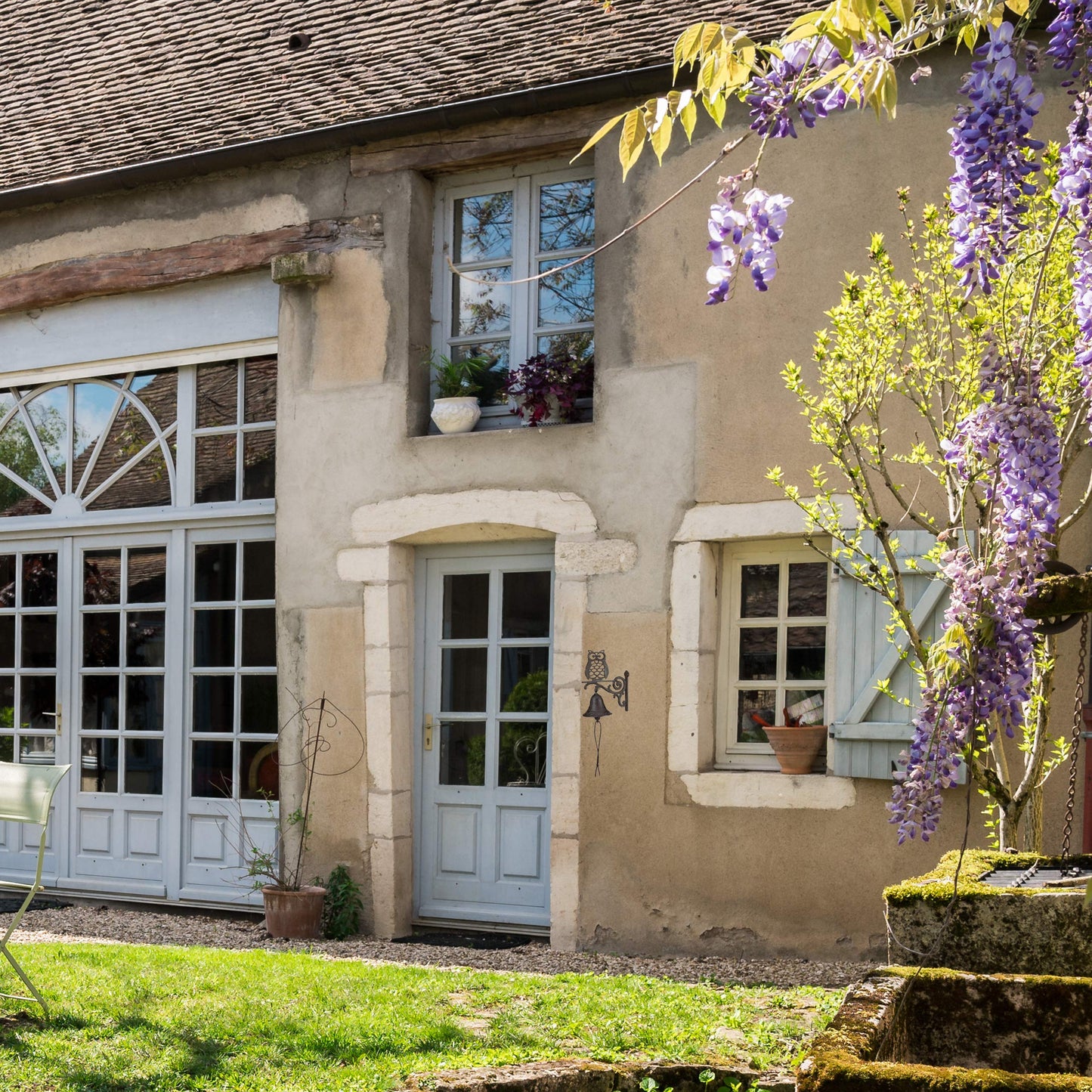 Relaxdays Cast Iron Door Bell Owl | Antique Country House Style