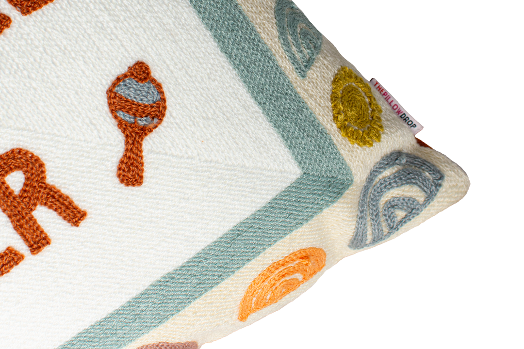 Needlepoint Statement Cushion | Nobody Puts Baby in the Corner| Handmade