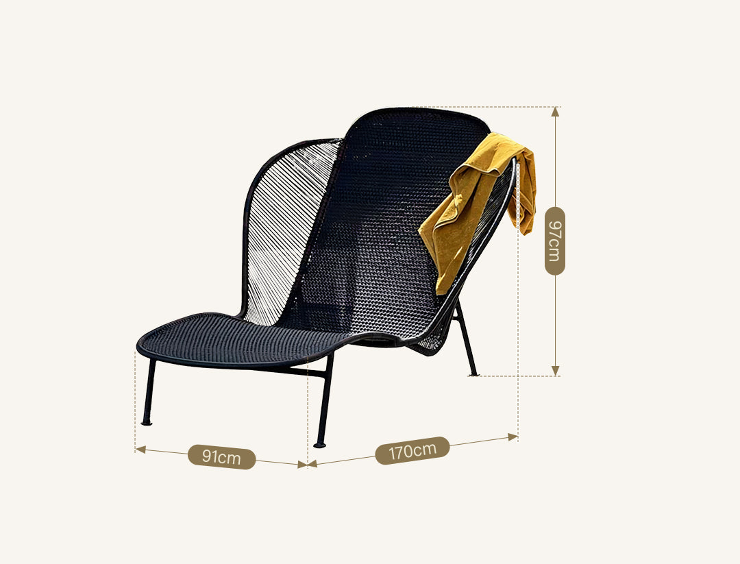 Kaczynski Metal Garden Chair, Outdoor Lounge Chair