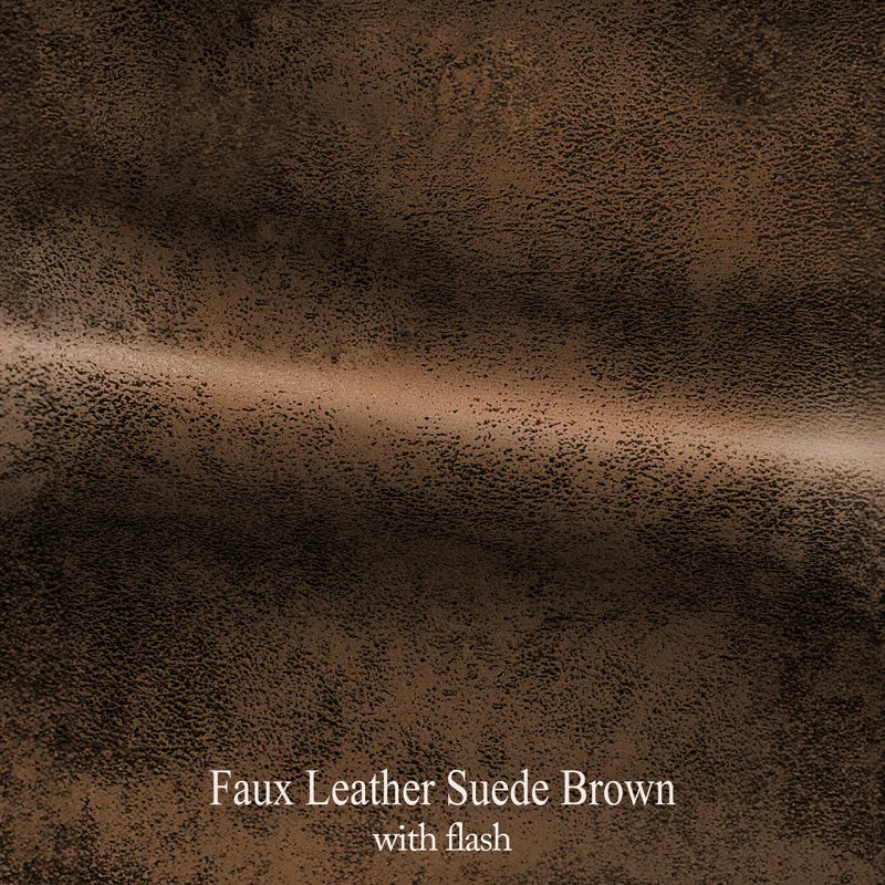 Microsuede Wingback Chair Mimics Distressed Leather