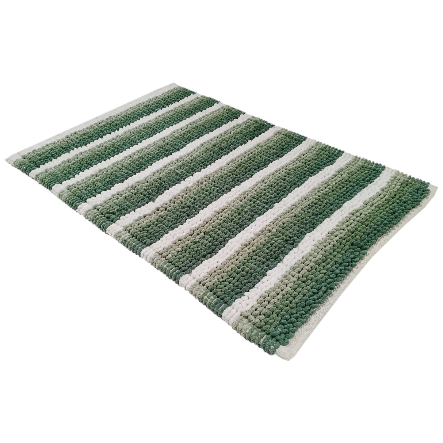 Padstow Super Soft Absorbent Stripe Bathmat 50 x 80 cm Quick-Drying Anti-Slip Durable Bathroom Accessory by OLIVIA ROCCO
