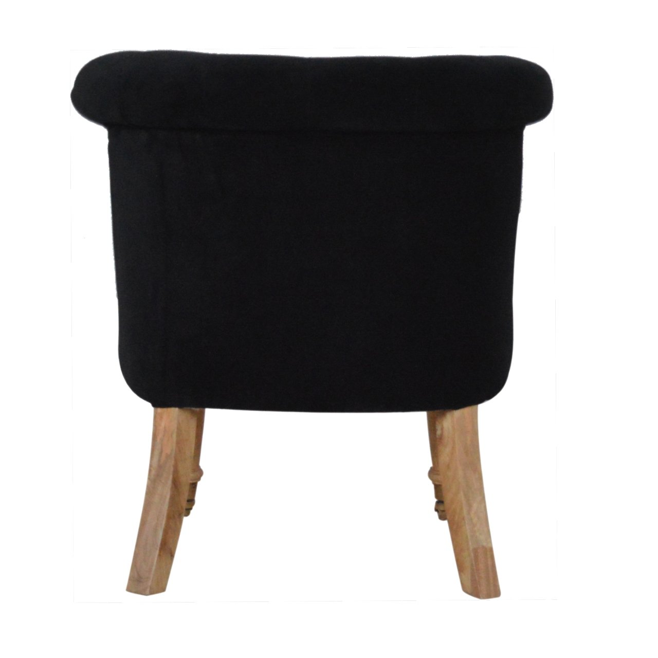 Accent Chair | Black Velvet | Petite | Hand Crafted