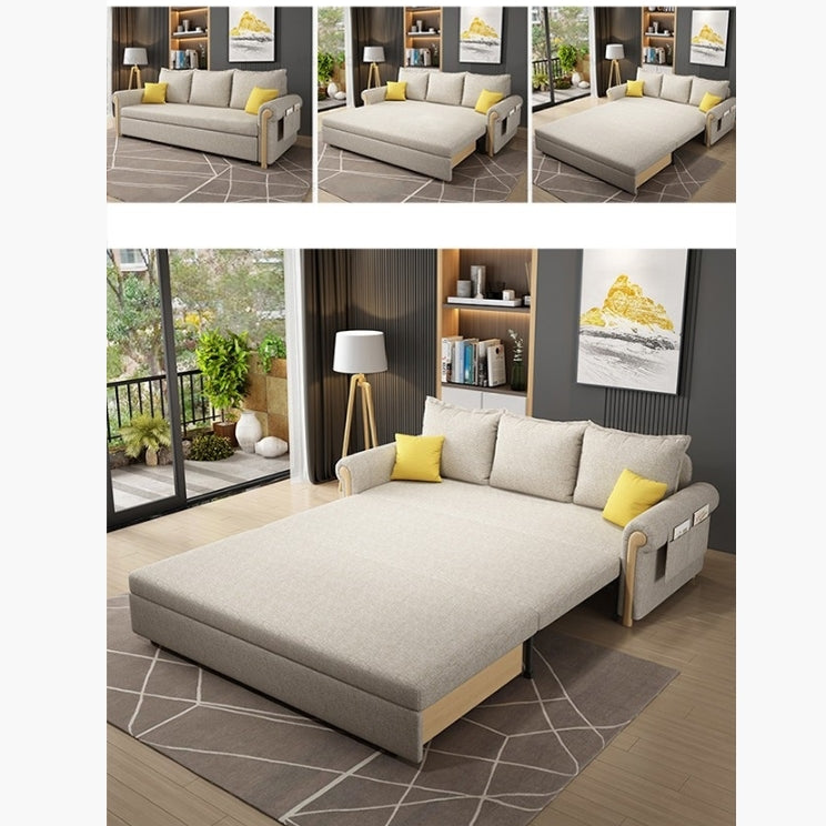 Braylene Two Seater Sofa Bed in Linen-Cotton