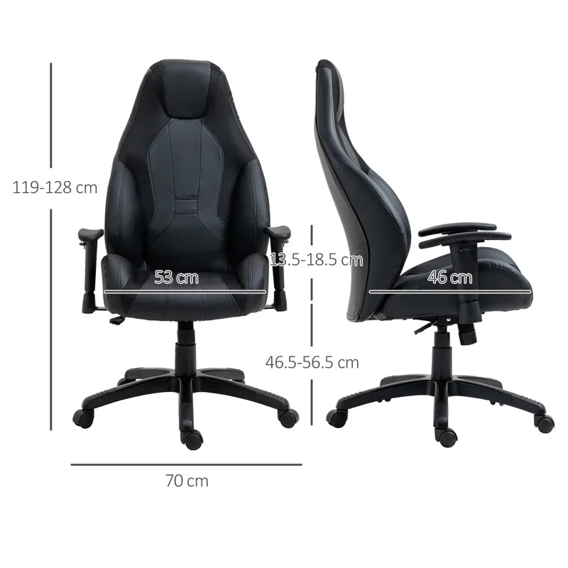 Lili Gaming Chair Faux Leather Padded Adjustable