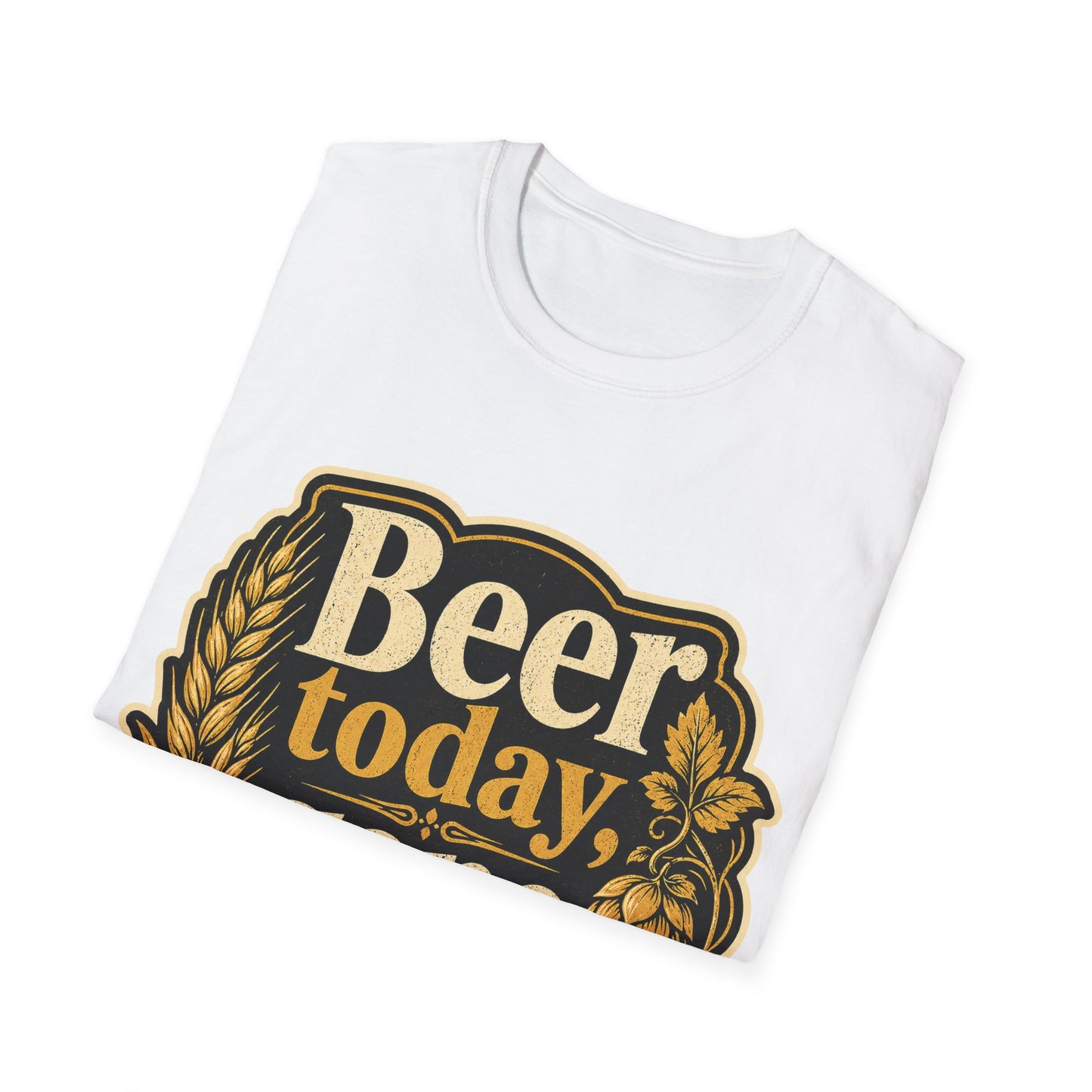 "Beer Today Gone Tomorrow "T-Shirt for Beer Lovers Vintage Brewery Design Unisex Tee