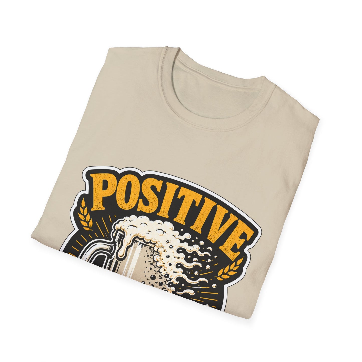 "Positive Pintset" T-Shirt — Funny Beer Mug Graphic Tee Unisex for Beer Lovers