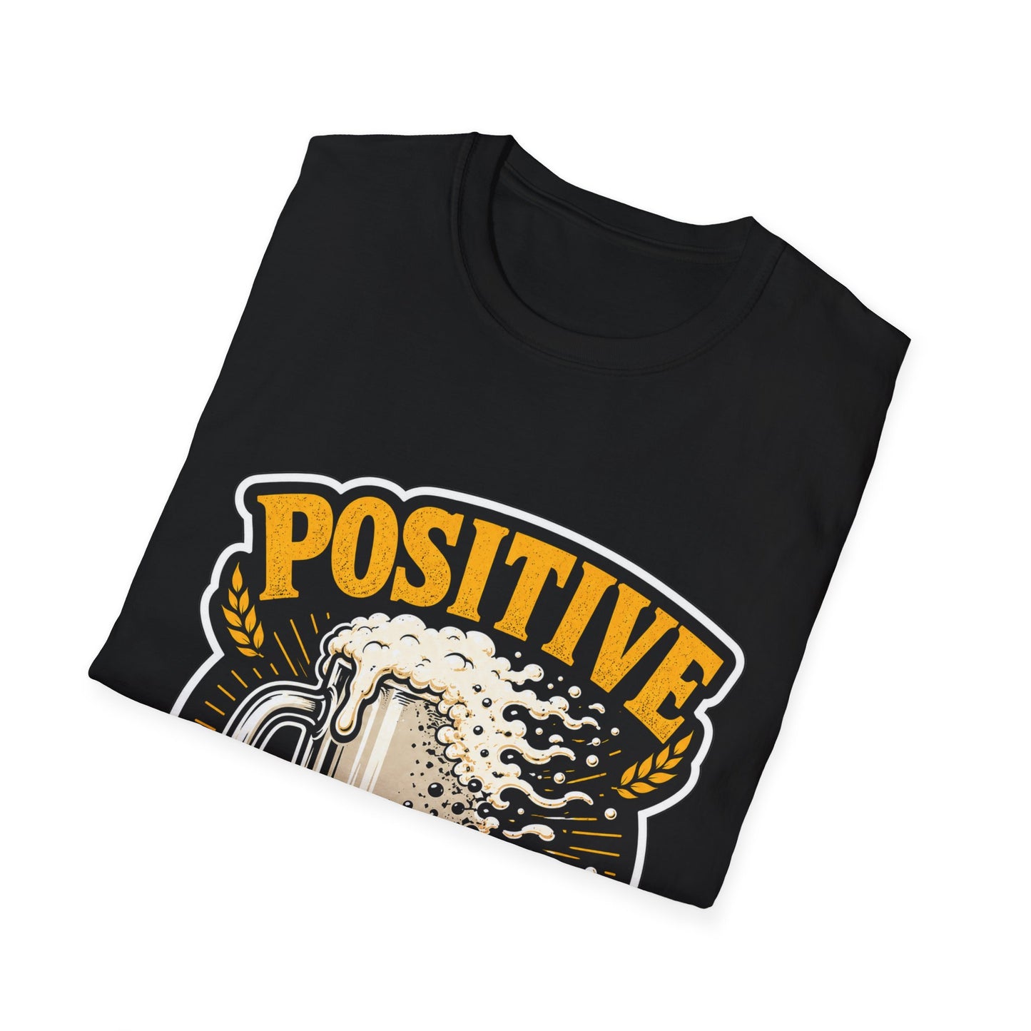 "Positive Pintset" T-Shirt — Funny Beer Mug Graphic Tee Unisex for Beer Lovers