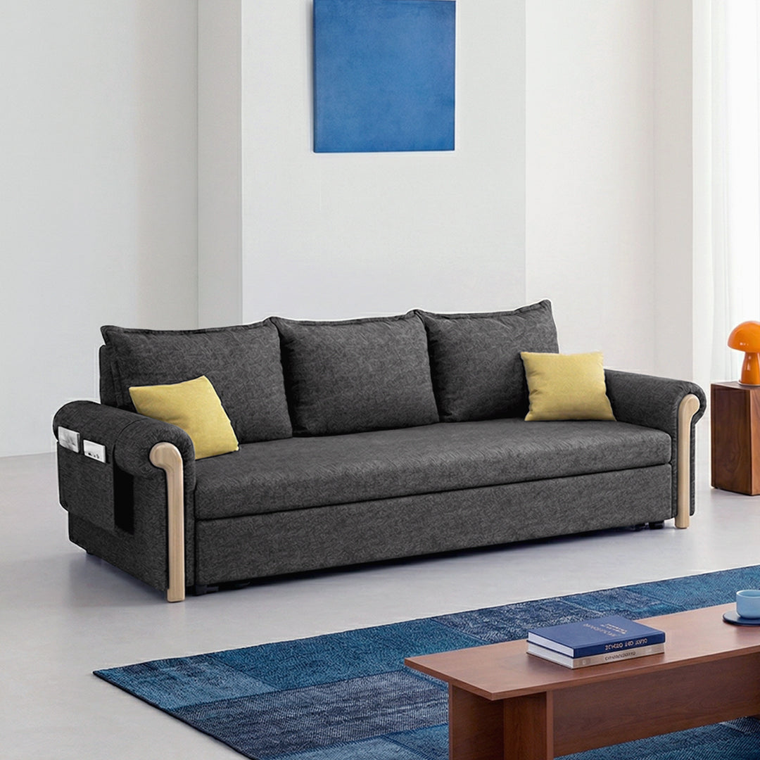 Braylene Two Seater Sofa Bed in Linen-Cotton