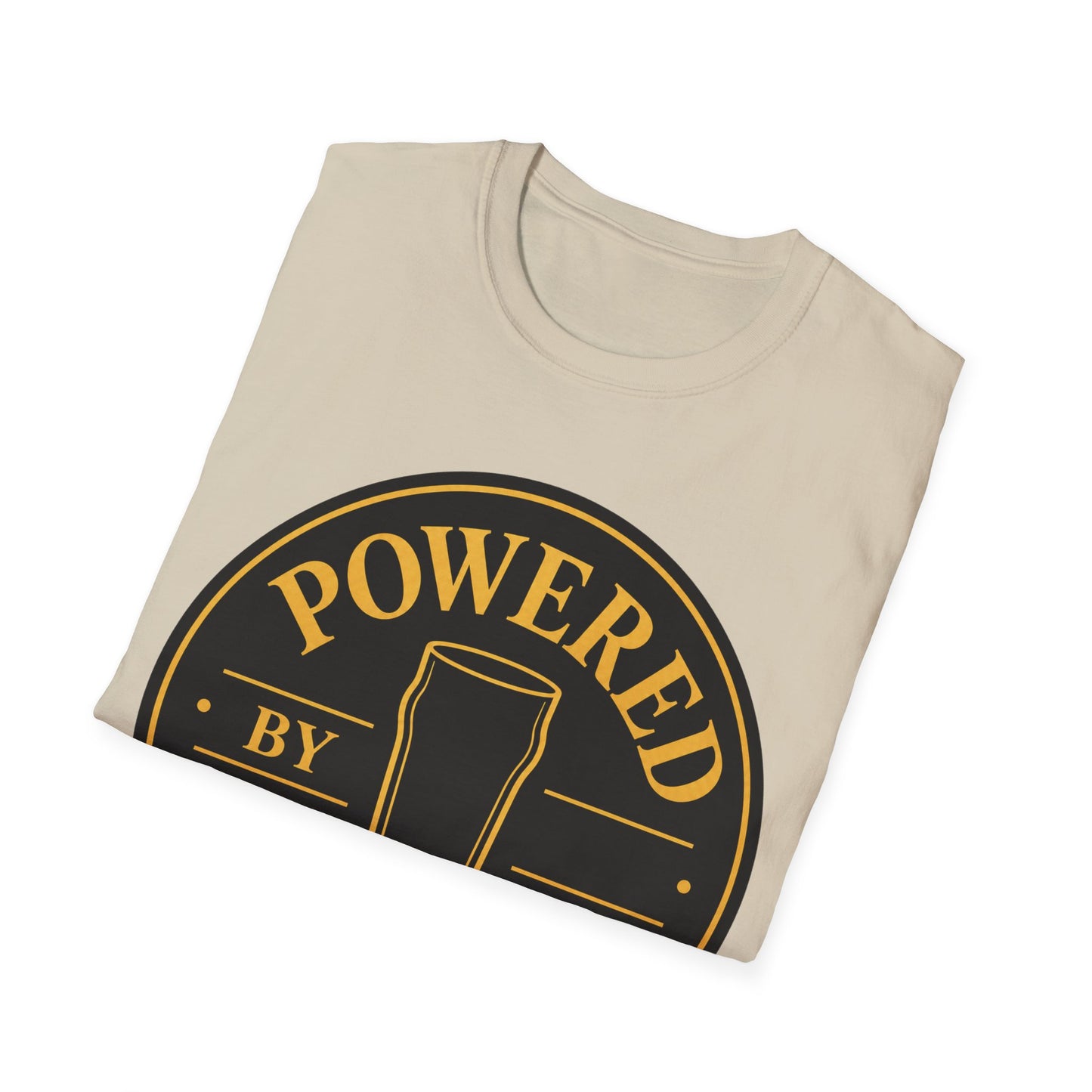"Powered by Pints"  T-shirt for Beer Lovers Vintage Pub Tee