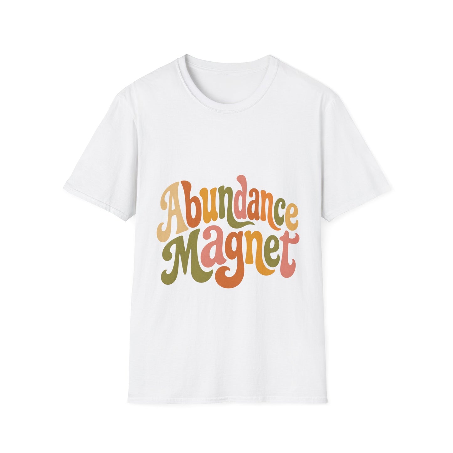 "Abundance Magnet" T-Shirt — Retro Psychedelic Positive Vibes Unisex Tee