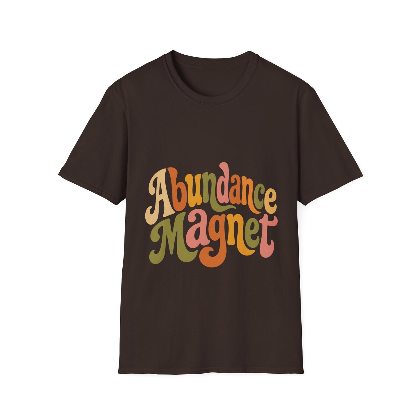 "Abundance Magnet" T-Shirt — Retro Psychedelic Positive Vibes Unisex Tee