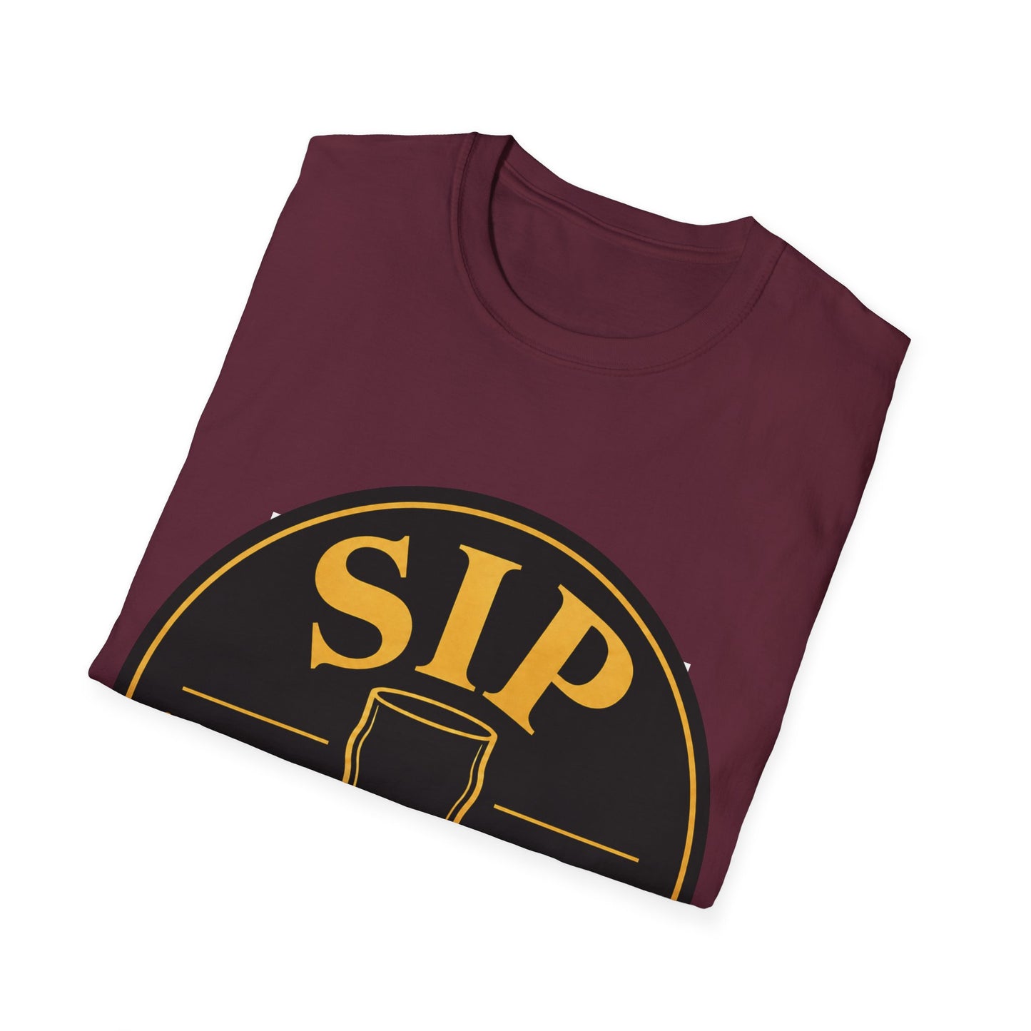 "Sip Happens" T-shirt Drinking Pun Funny Drinking Shirt for Beer Lovers