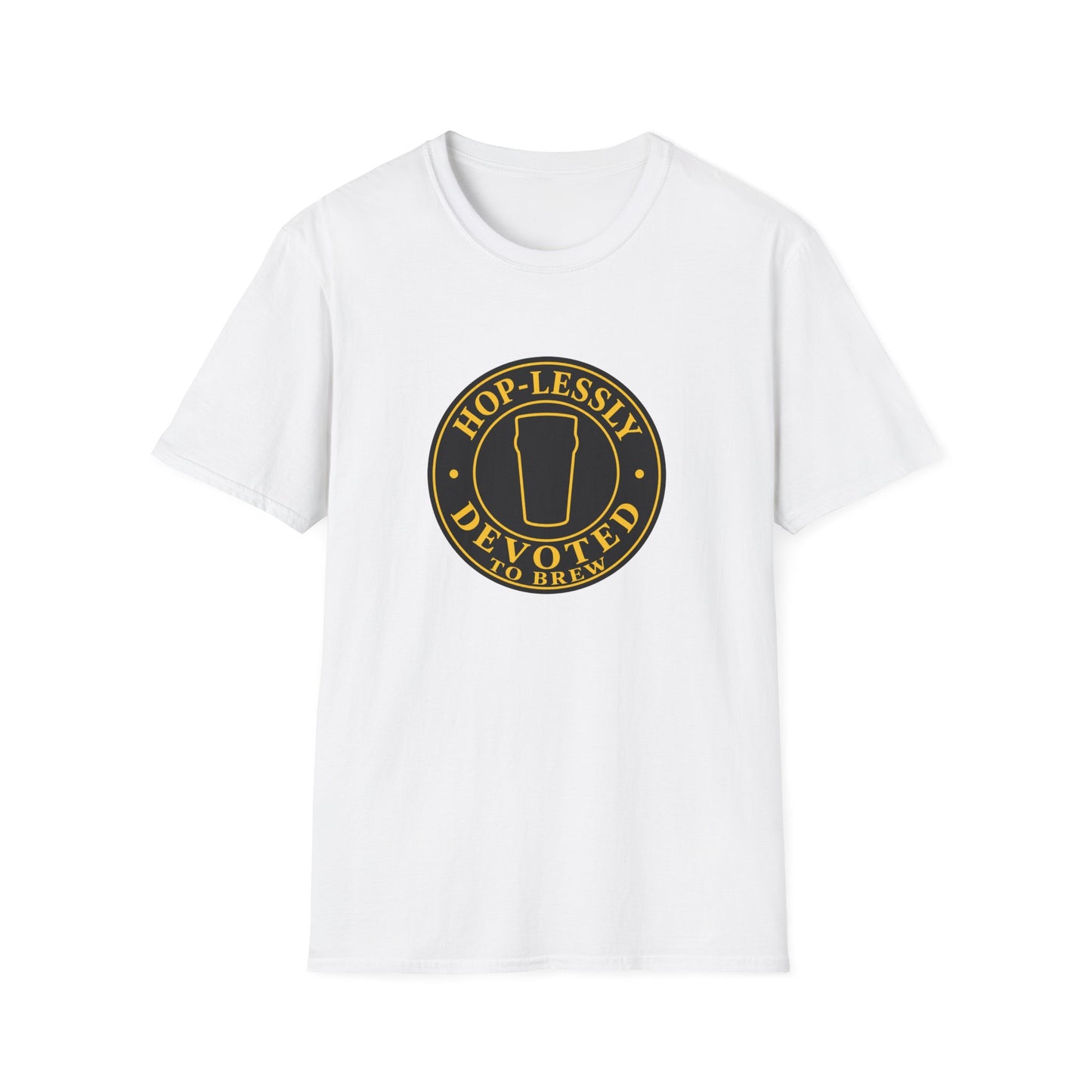 "Hop-lessly Devoted to Brew" T-shirt Beer Lovers Brewers Unisex Tee