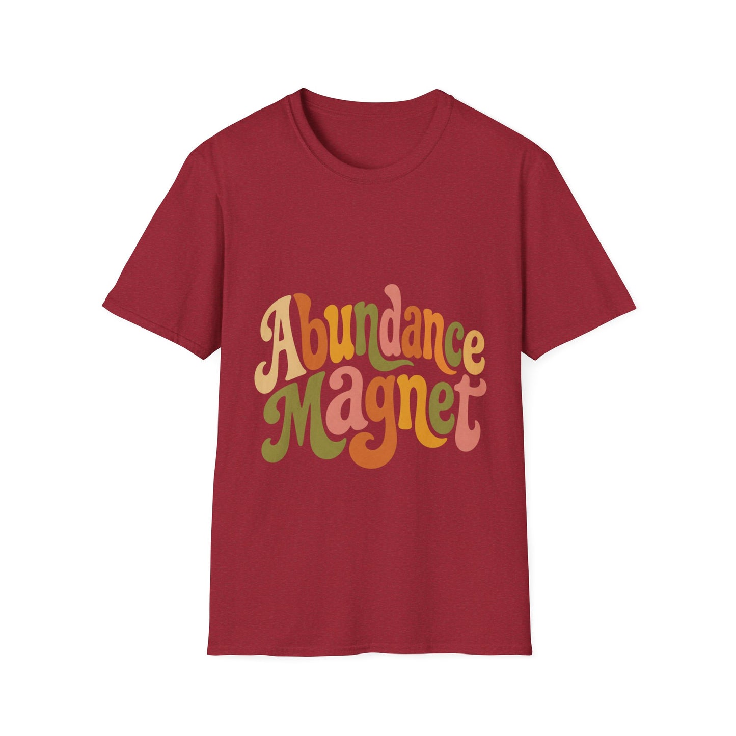 "Abundance Magnet" T-Shirt — Retro Psychedelic Positive Vibes Unisex Tee