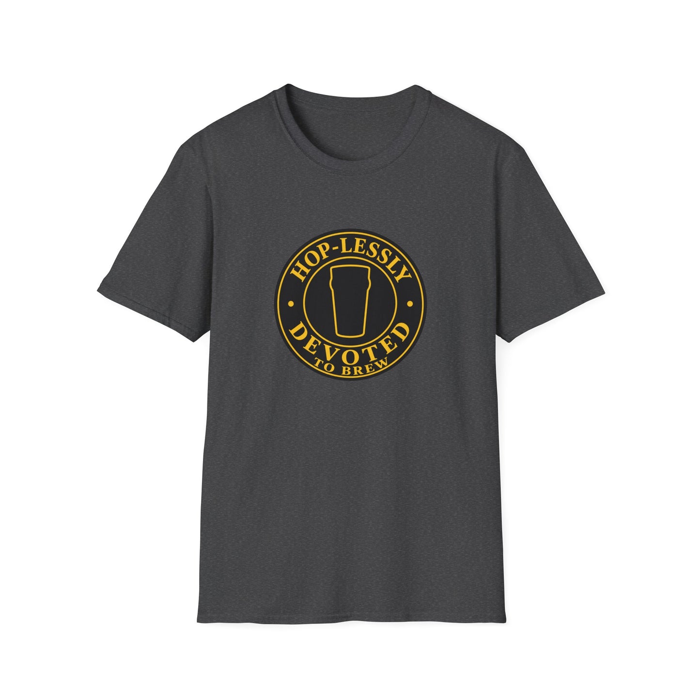 "Hop-lessly Devoted to Brew" T-shirt Beer Lovers Brewers Unisex Tee