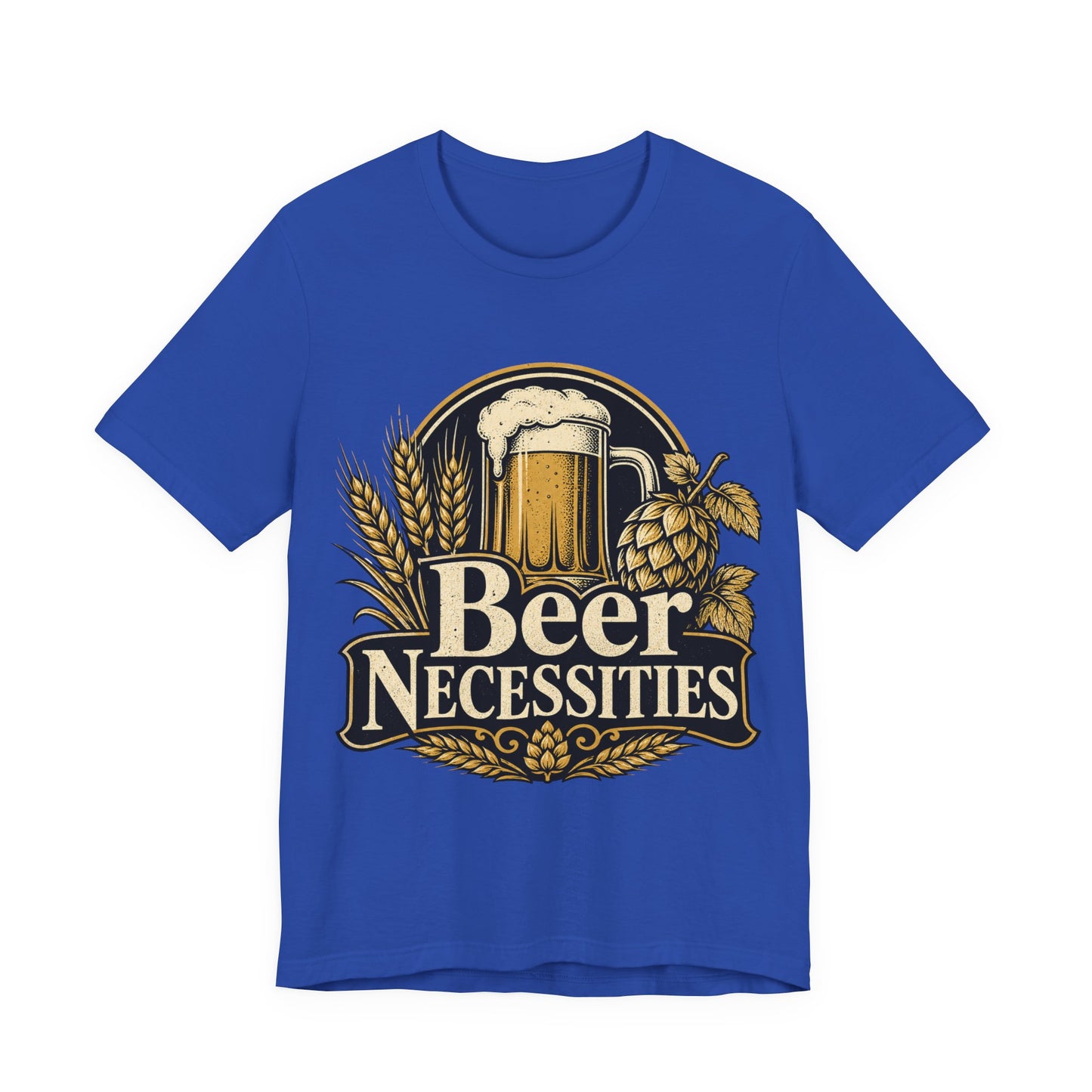 "Beer Necessities" T-Shirt — Vintage Beer Graphic Tee for Brewers & Beer Lovers