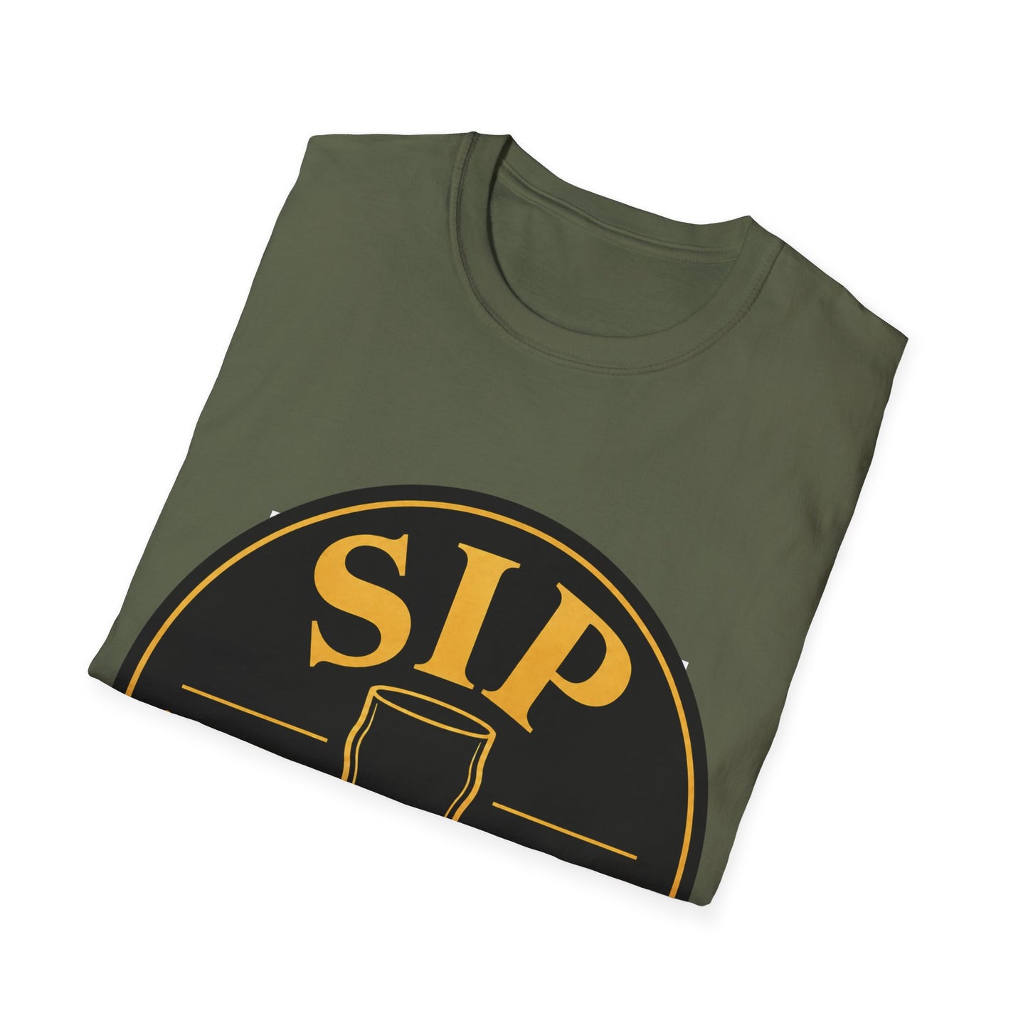 "Sip Happens" T-shirt Drinking Pun Funny Drinking Shirt for Beer Lovers