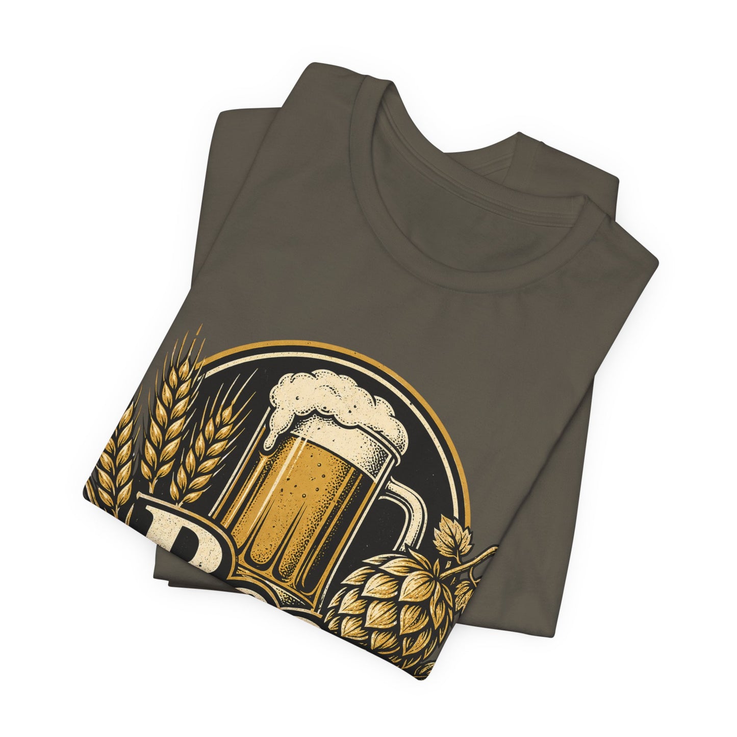 "Beer Necessities" T-Shirt — Vintage Beer Graphic Tee for Brewers & Beer Lovers