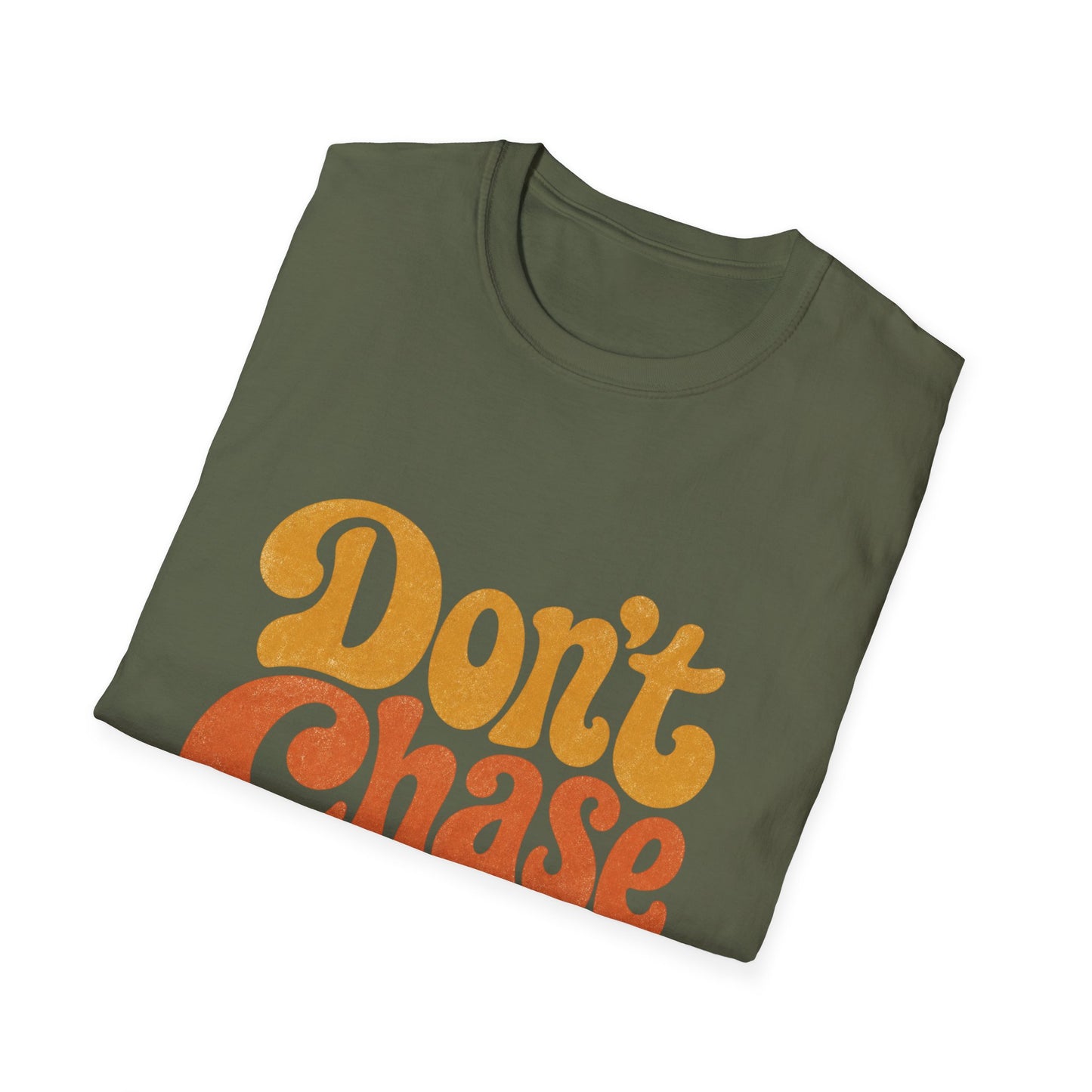 "Don't Chase Attract" T-Shirt Unisex Retro Graphic Tee Manifestation