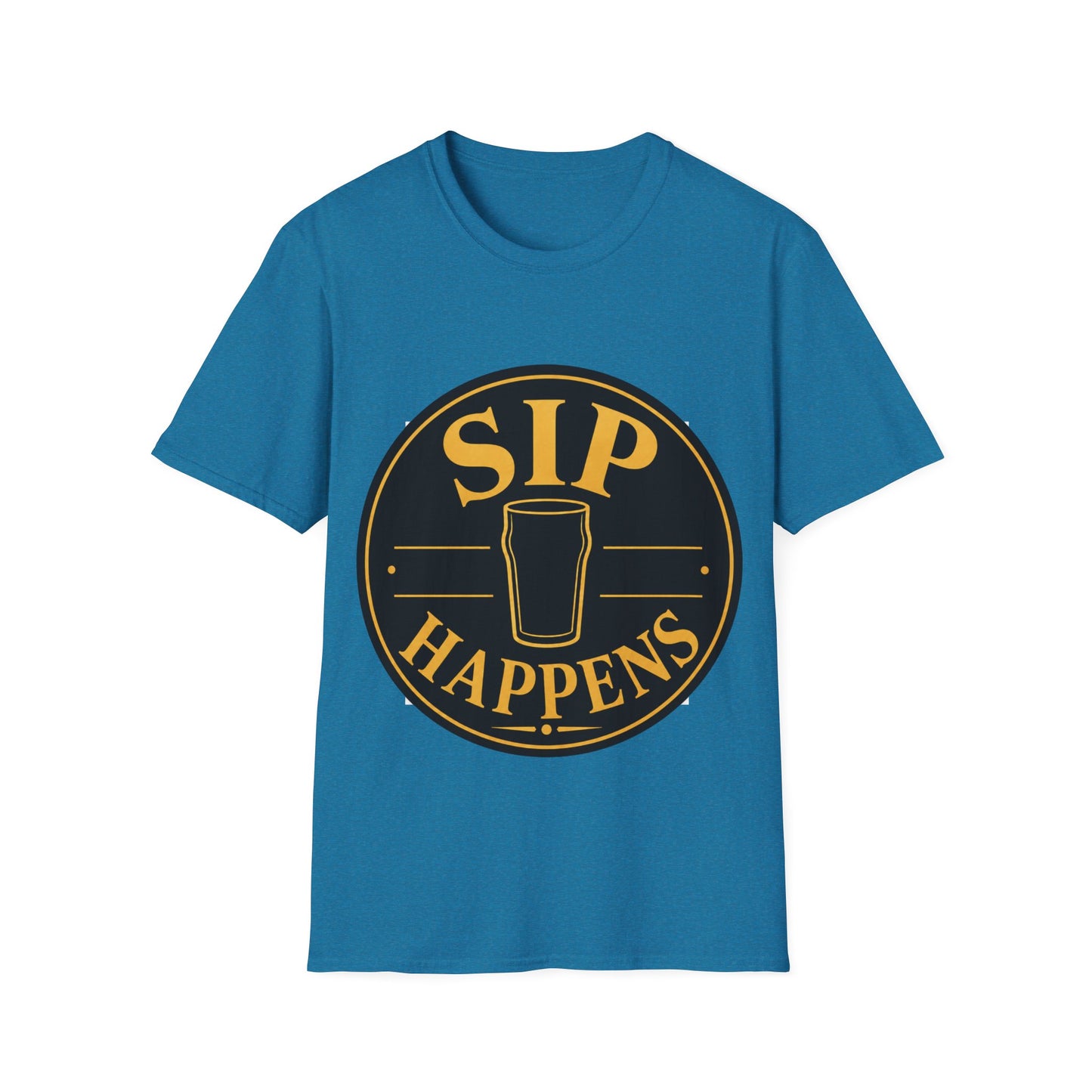 "Sip Happens" T-shirt Drinking Pun Funny Drinking Shirt for Beer Lovers