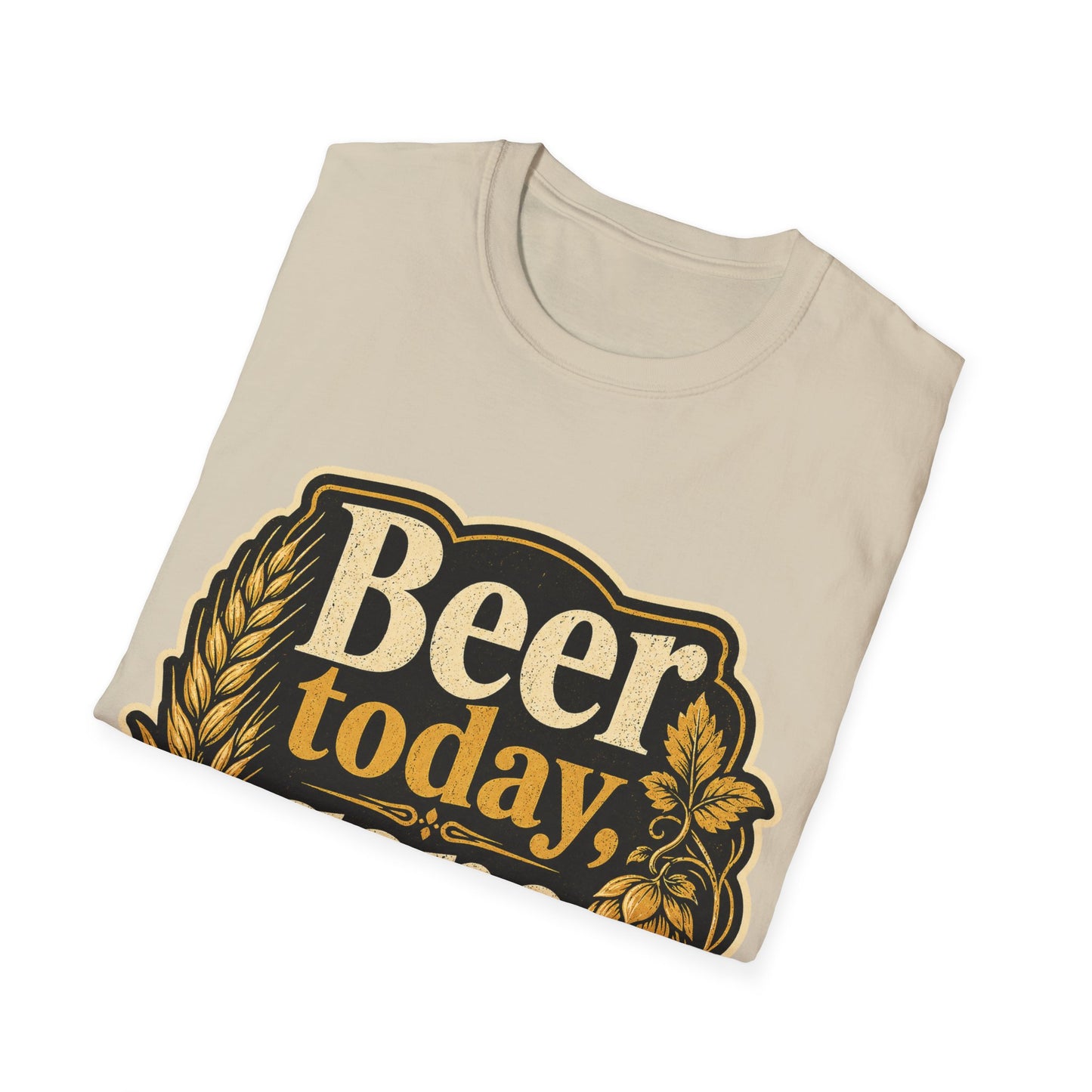 "Beer Today Gone Tomorrow "T-Shirt for Beer Lovers Vintage Brewery Design Unisex Tee