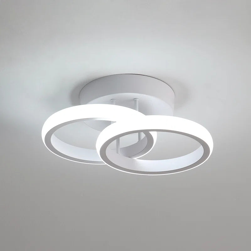 Ceiling Light Verbrande 2-Light 25Cm LED Integrated Semi Flush Mount