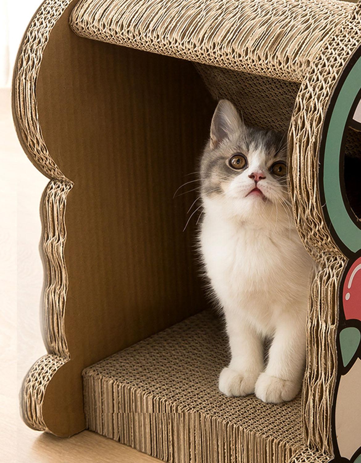 CL21 Cat Scratching Post and Cardboard Cat Climbing Toy