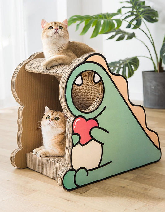 CL21 Cat Scratching Post and Cardboard Cat Climbing Toy