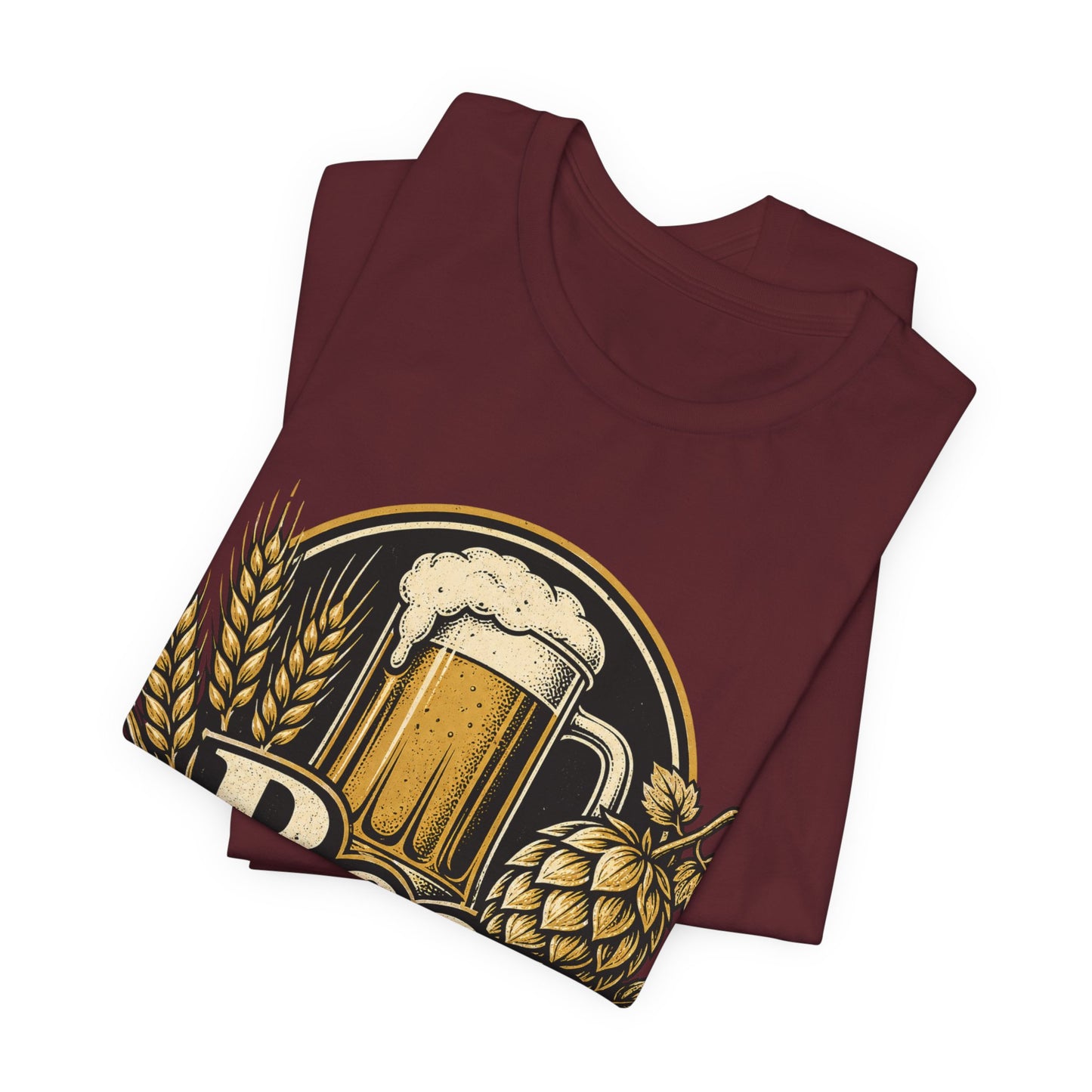 "Beer Necessities" T-Shirt — Vintage Beer Graphic Tee for Brewers & Beer Lovers