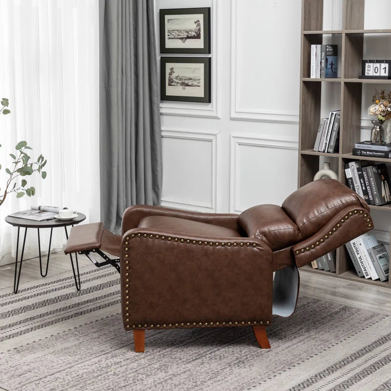 Ipina Leather Match Manual Recliner