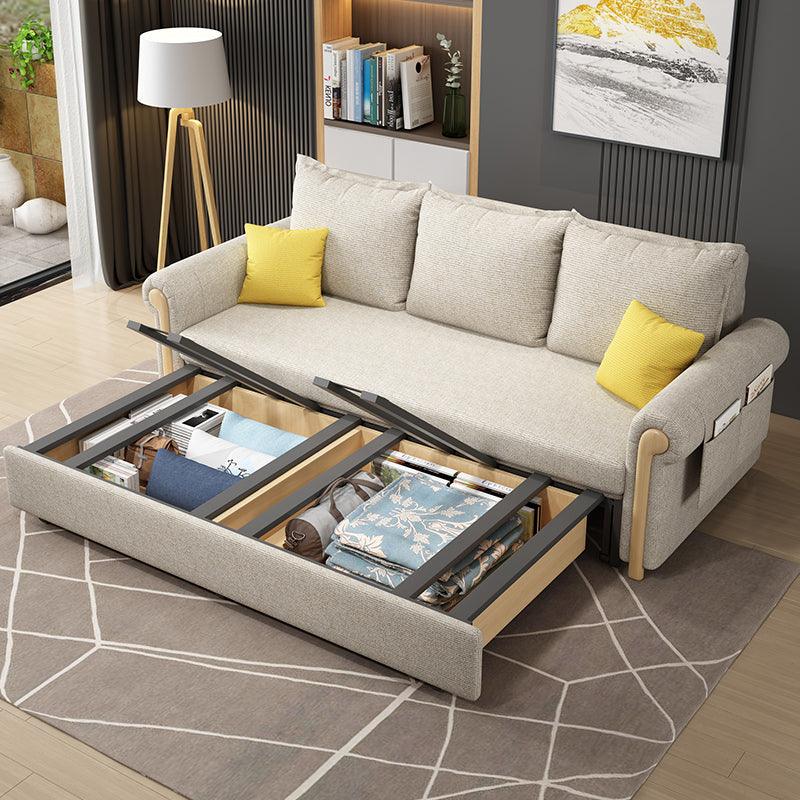 Braylene Two Seater Sofa Bed in Linen-Cotton