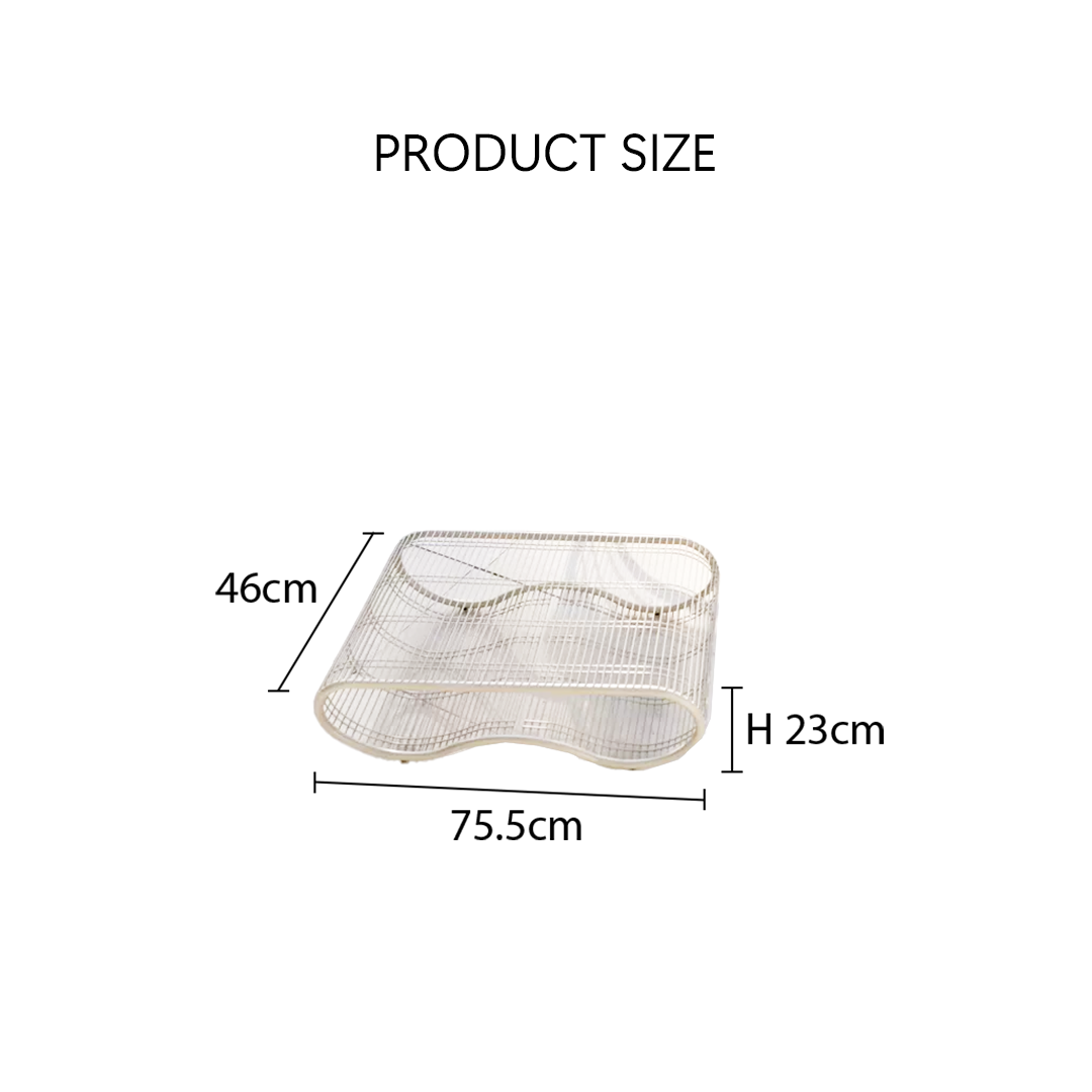Measurement chart for a product with dimensions labeled.| Extraordinary Emporium 