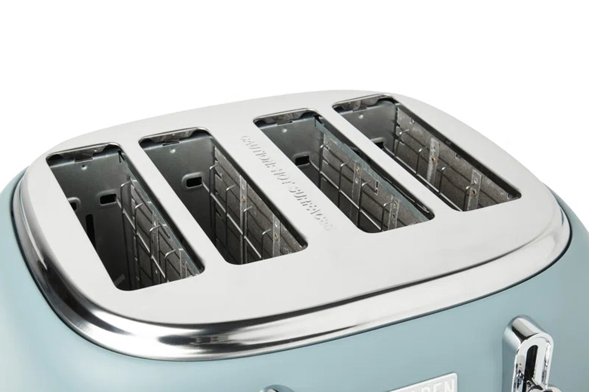 Highclere Toaster Blue 4 Slices Extra Wide