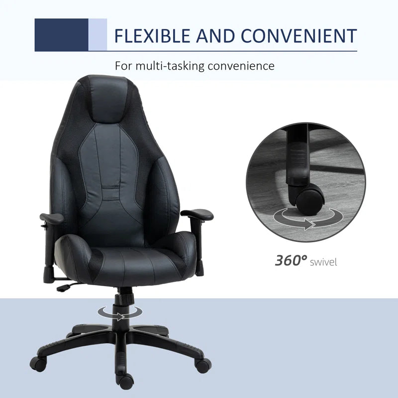 Lili Gaming Chair Faux Leather Padded Adjustable