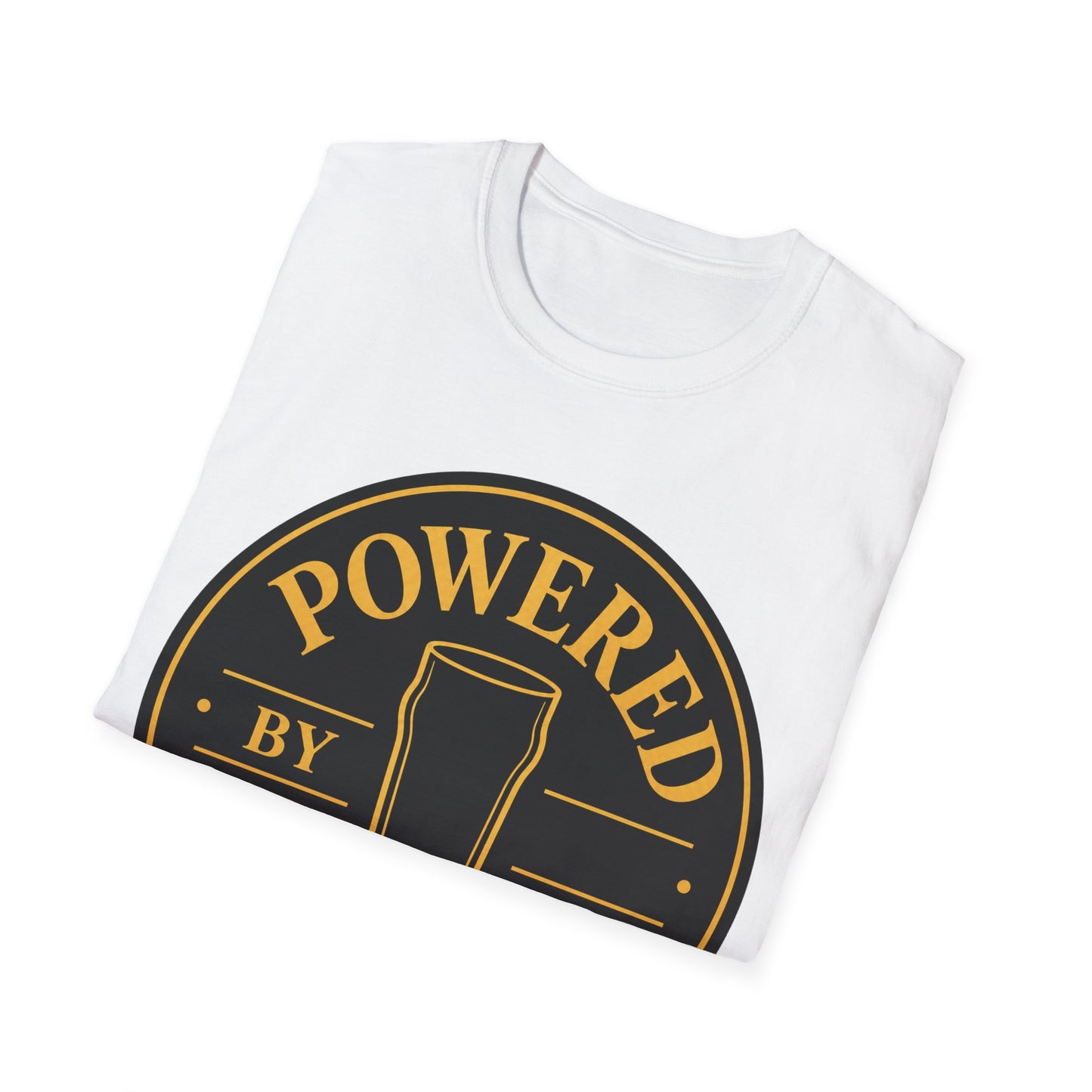 "Powered by Pints"  T-shirt for Beer Lovers Vintage Pub Tee