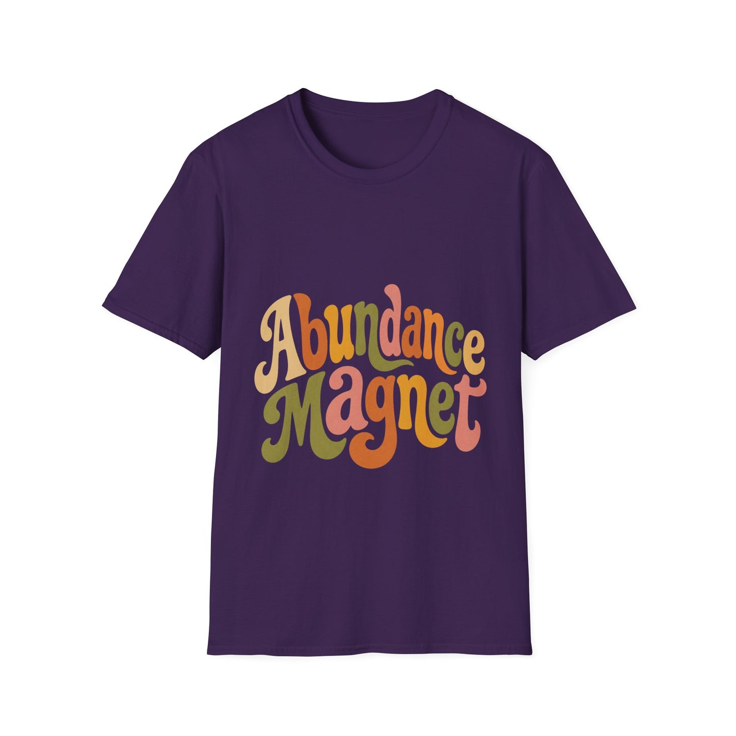 "Abundance Magnet" T-Shirt — Retro Psychedelic Positive Vibes Unisex Tee