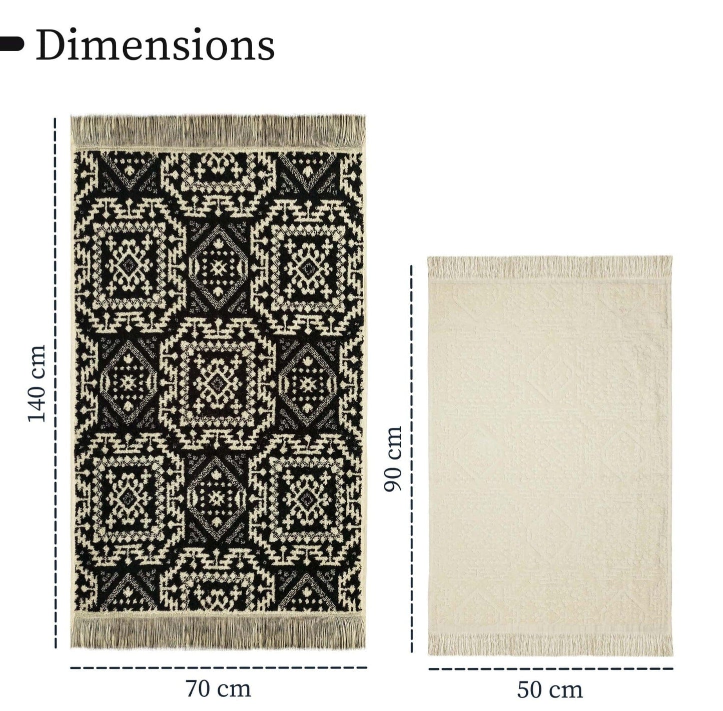 Luxury Moroccan Had & Bath Towel Set | 100% Cotton Quick Drying