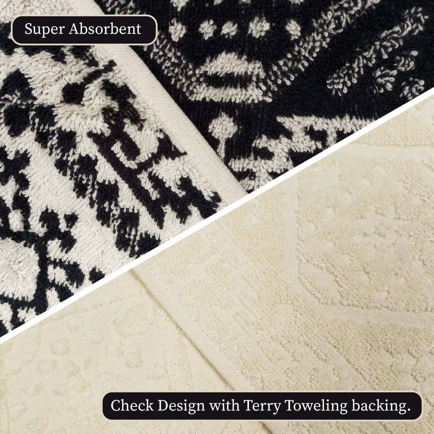 Luxury Moroccan Had & Bath Towel Set | 100% Cotton Quick Drying