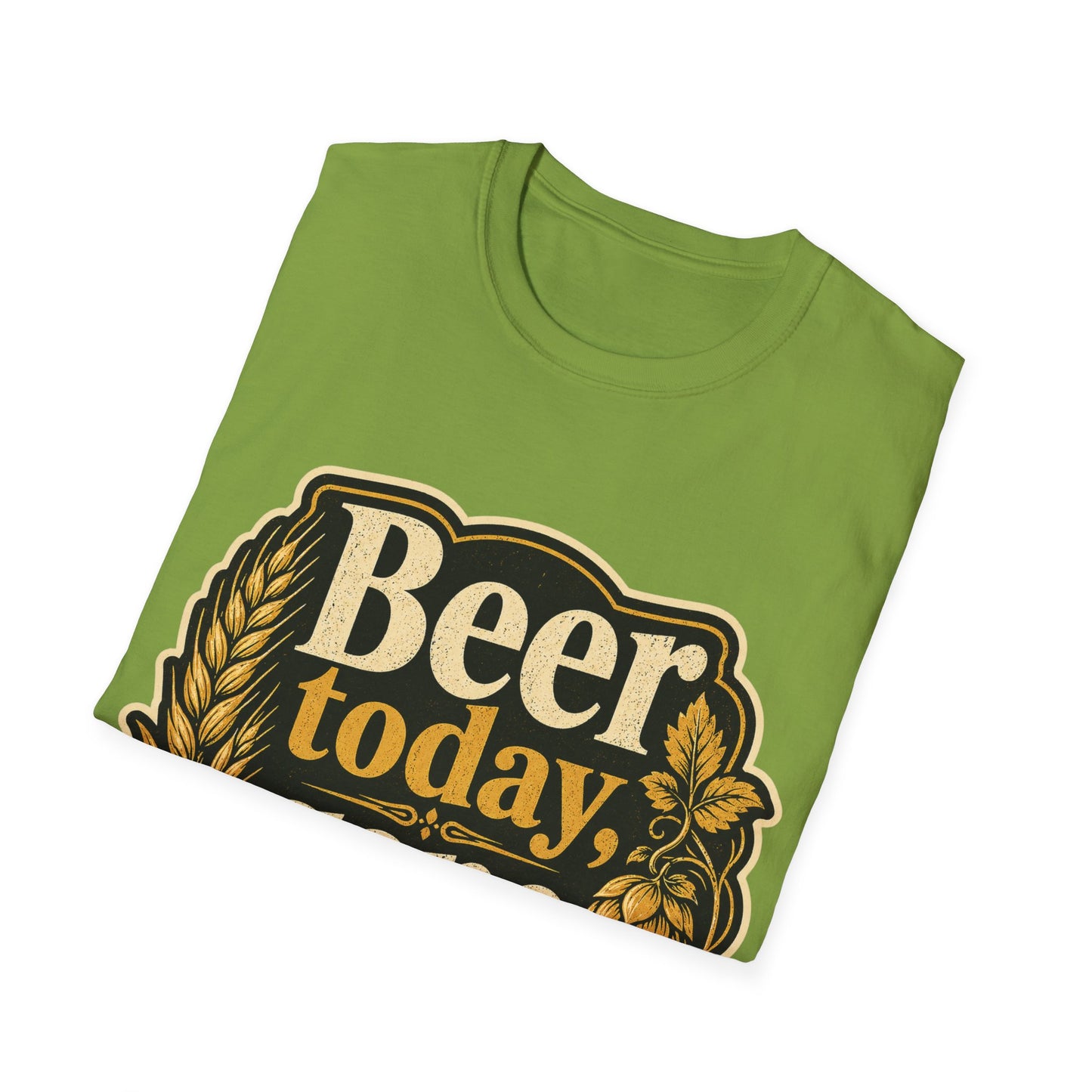 "Beer Today Gone Tomorrow "T-Shirt for Beer Lovers Vintage Brewery Design Unisex Tee
