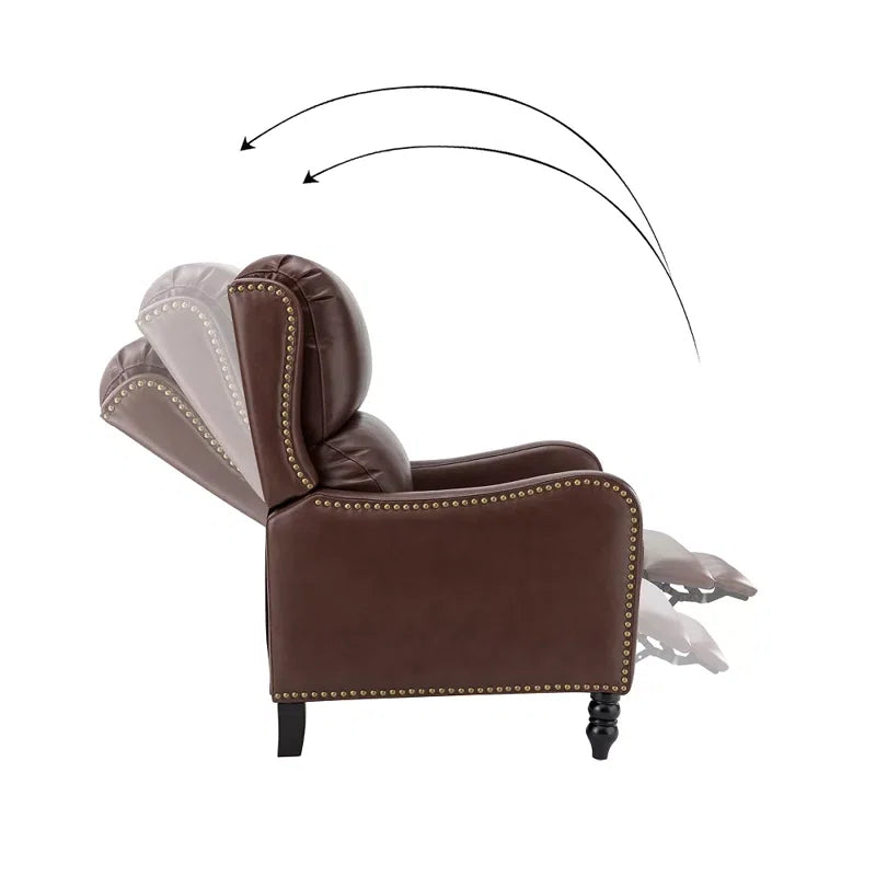 Ipina Leather Match Manual Recliner