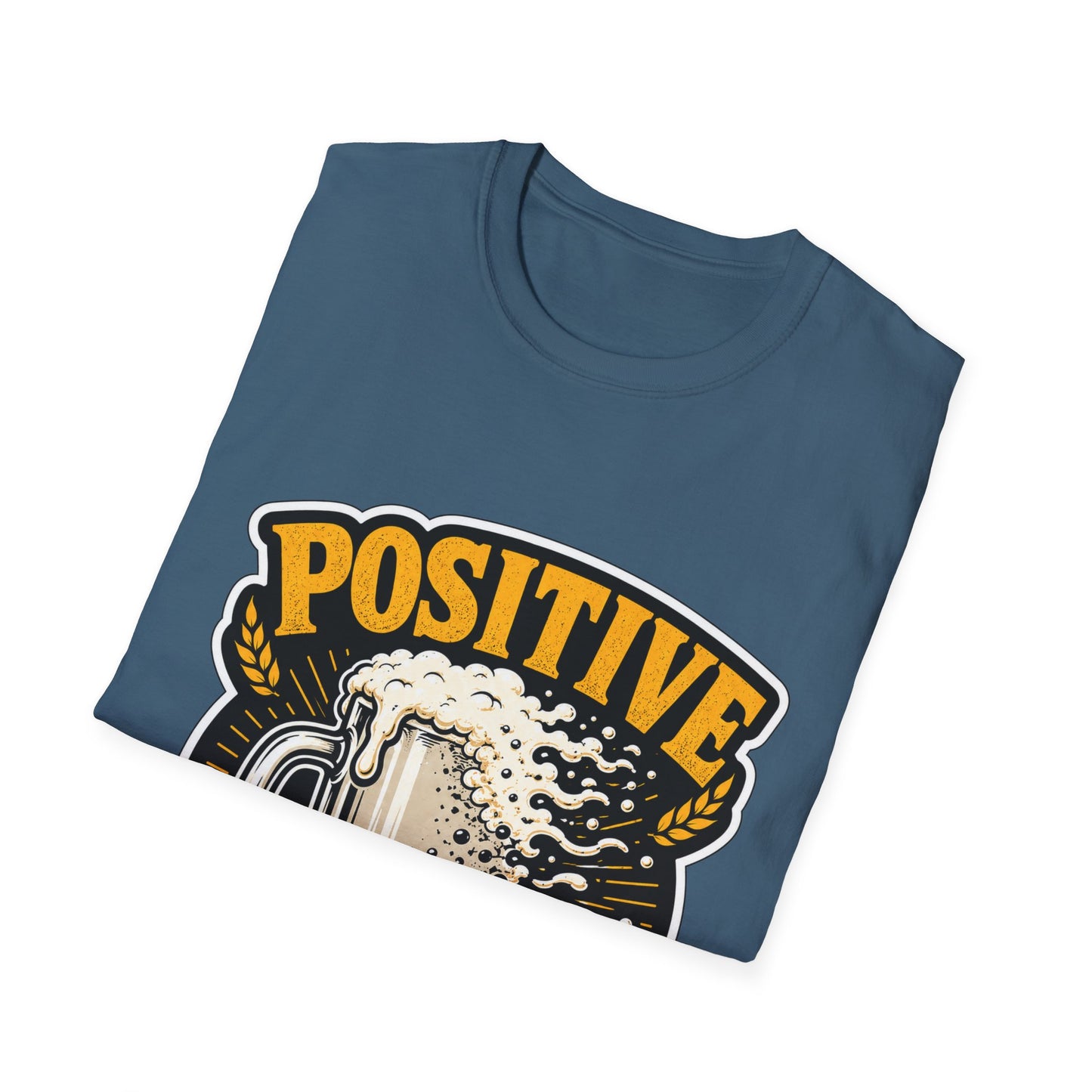 "Positive Pintset" T-Shirt — Funny Beer Mug Graphic Tee Unisex for Beer Lovers