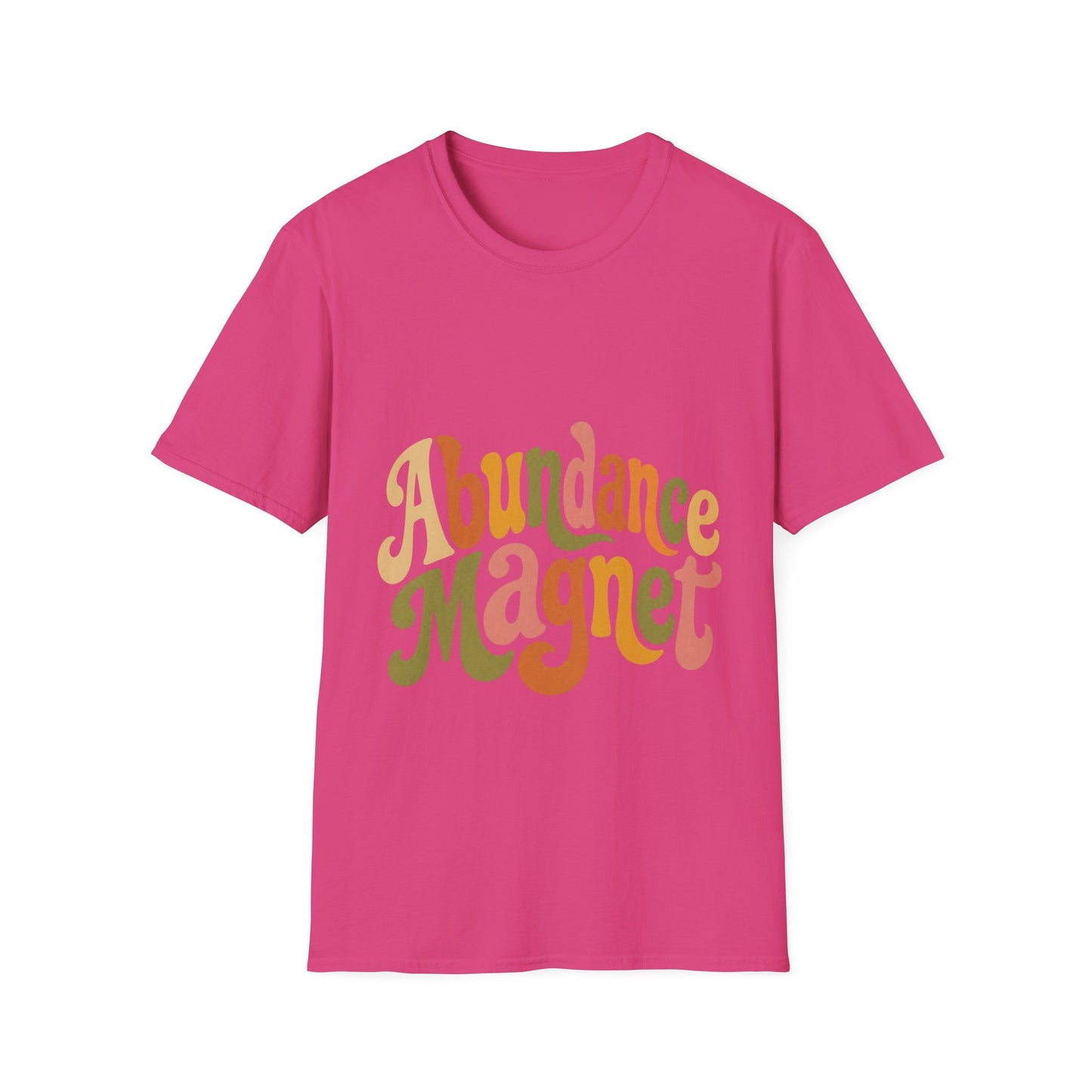 "Abundance Magnet" T-Shirt — Retro Psychedelic Positive Vibes Unisex Tee