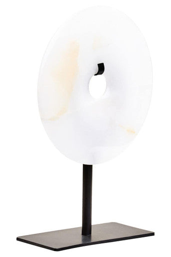 Oleena  Onyx Disc Sculpture Extra Small Round 15cm