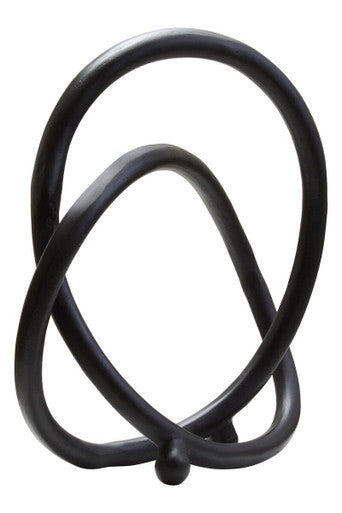 Prato Matte Black Nickel Finish Twist Sculpture