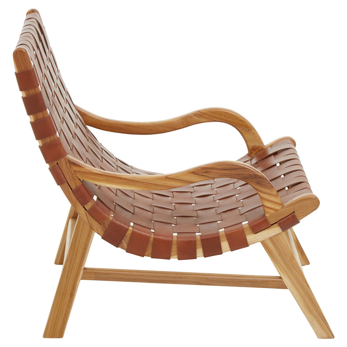 Kendari Brown Woven Leather Chair | Statement Piece