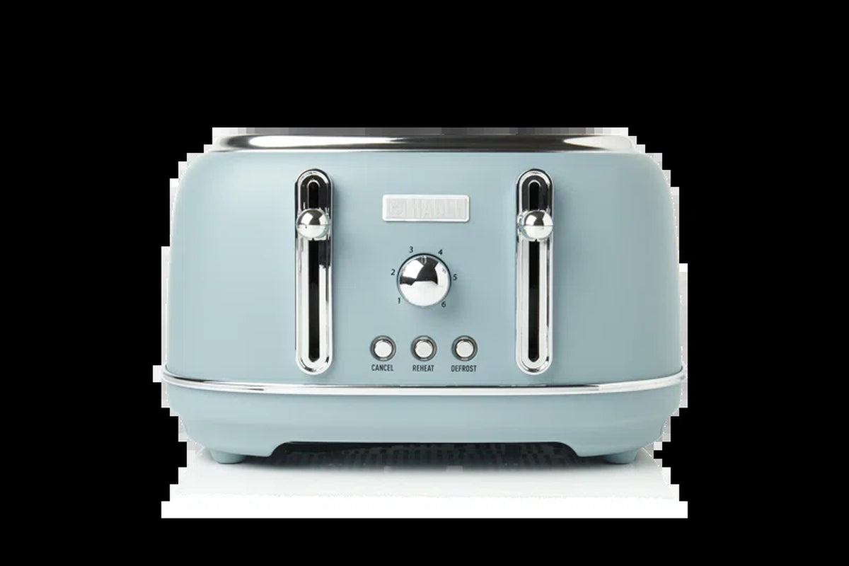 Highclere Toaster Blue 4 Slices Extra Wide